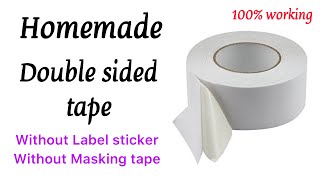 Homemade Double sided tape  how to make double sided tape at home easyMake diy double tape at home [upl. by Connel714]