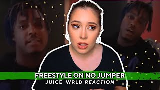 juice WRLD reaction freestyle on no jumper 🏀 the best freestyler ever [upl. by Dahle]