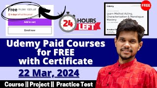 How to get Udemy Courses for FREE in 2024  Udemy Coupon Code 2024  Latest Udemy Coupons [upl. by Garnet]