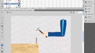 Bone tool animation effect with Adobe Flash  Hammering [upl. by Melia]