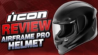 Icon Airframe Pro Helmet Review from Sportbiketrackgearcom [upl. by Ram]