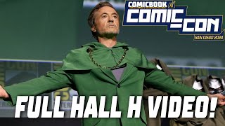 Robert Downey Jr DOCTOR DOOM Reveal Full Video From Marvel Hall H [upl. by Ahsaya]