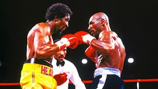 Marvin Hagler vs Thomas Hearns  quotThe Warquot Highlights [upl. by Arutak]