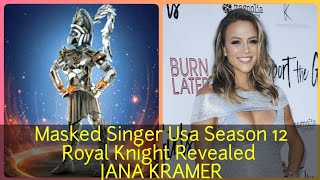 Masked Singer Usa Season 12  Royal Knight Revealed  Jana Kramer [upl. by Schiff]