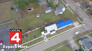 American Legion Post in Holly damaged by rare November tornado [upl. by Aneele879]