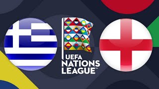 Greece vs England  UEFA Nations League 202425  PES Fantasy [upl. by Aitahs]