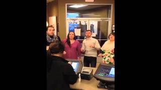 College Students Sing Their Order for ChickfilA [upl. by Countess729]