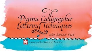 Hand Lettering amp Calligraphy Techniques by Joanne Fink [upl. by Willis]