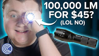 EliteTac Scam World’s Brightest Flashlight  Krazy Ken’s Tech Talk [upl. by Dnalevets]