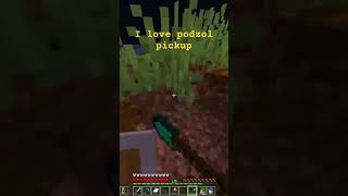 Podzol Pickup funny minecraft gaming [upl. by Aisyle]