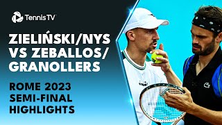 ZielińskiNys vs ZeballosGranollers  Rome 2023 SemiFinal Highlights [upl. by Mattheus]