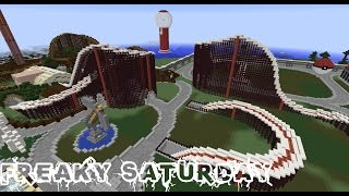 Minecraft Roller Coaster  Freaky Saturday 4min ★ [upl. by Eenar]