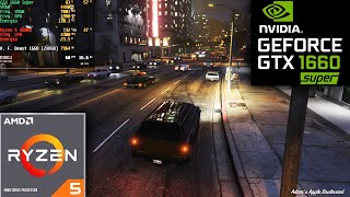 GTX 1660 Super 6GB  Ryzen 5 4600G  GTA 5 Very High Settings [upl. by Lorenz]