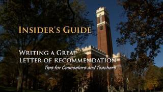 Insiders Guide to Writing a Great Letter of Recommendation [upl. by Misaq400]