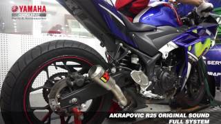 AKRAPOVIC YAMAHA R25 SLIP ON [upl. by Andromede]