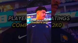 Players nba 2k24 ratings compared to 2k25 basketball nba shorts [upl. by Anirdua982]