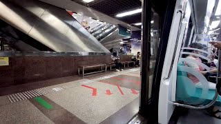 Singapore MRT ride from City Hall to Novena train station [upl. by Sharma]