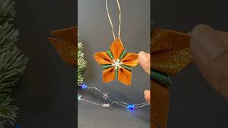 Diy Cute Mini Christmas Star christmasdecoration glitterfoamcraft [upl. by Dmitri]