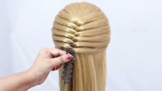 Very easy amp Graceful hairstyle tutorial  Open hair ponytail hairstyle for girls  hairstyle 2024 [upl. by Rehc]