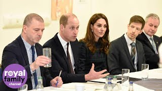 The Duke and Duchess of Cambridge visit Dundee tyre factory [upl. by Ebeneser]