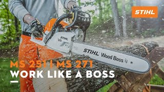 MS 251 WOOD BOSS® and MS 271 FARM BOSS®  STIHL [upl. by Radcliffe22]