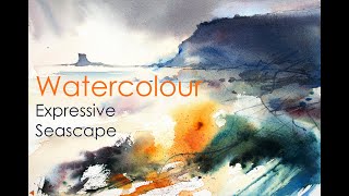 Expressive Watercolor Video Seascape Demonstration [upl. by Arahc]