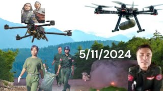 Military Attacked On AA By Drones  5112024  Rohingya Daily News  Rohingya Important News TV [upl. by Nosmirc67]