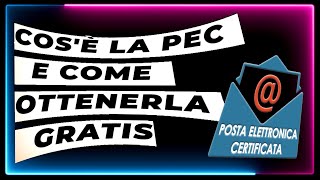 Come aprire una pec gratuita 2022 [upl. by Nosam]