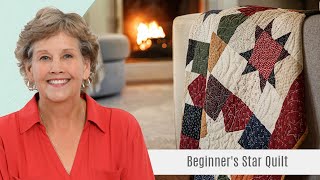 How to Make a Beginners Star Quilt  Free Quilting Tutorial [upl. by Adina]