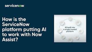 How is the ServiceNow platform putting AI to work with Now Assist [upl. by Arebma]