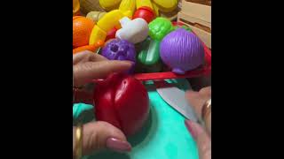 LET’S TWIST amp CUT SOME VELCRO PLASTIC APPLE 🍎 ASMR short oddlysatisfying toys Walmart [upl. by Nilad]