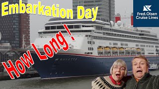 Fred Olsen ms Bolette Travel amp Embarkation Day [upl. by Saeger431]