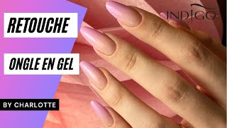 Tuto retouche ongle en gel  comment faire un remplissage gel et baby color gel Indigonails Belgium [upl. by Aserehtairam]