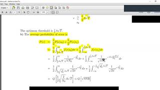 Lecture 8 Part 2 Problems and solutions on Correlator and Matched Filter type Demodulator [upl. by Adnavoj879]