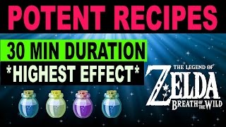 Cooking Elixir amp Food Recipes  HIGH LEVEL 30 Minute Durations  Zelda Breath of the Wild [upl. by Colwell]