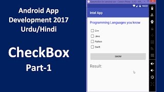 28 CheckBox in Android Part1 UrduHindi [upl. by Catharine]