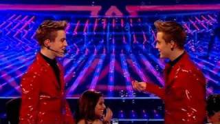 The X Factor 2009  John and Edward  Live Show 2 itvcomxfactor [upl. by Attenauq598]