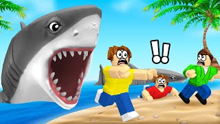 We Got ATTACKED By A GREAT WHITE SHARK In Roblox [upl. by Nevear]