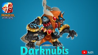 How To Breed DarkNubis  Monster Legends [upl. by Nereil]