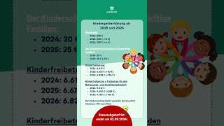 KINDERGELD  Erhöhung ab 2025 [upl. by Allehs]