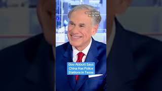 Governor Abbott says China has set up secret police stations within Texas politics texas china [upl. by Avirt]