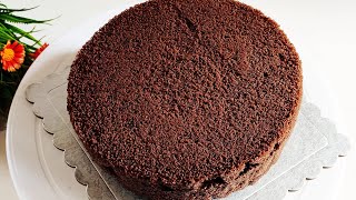 চুলায় তৈরি বেসিক চকোলেট স্পঞ্জ কেক  Chocolate cake without oven  Basic sponge cake Chocolate cake [upl. by Ocicnarf]