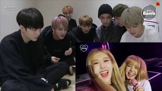 BTS reaction Do not leave Lisa and Rose CHAELISAอย่าออกจากลิซ่าและโรส BLACKPINK [upl. by Gorey]