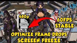 CODM CONFIG 480P SEASON 5 how to fix lag call of duty optimize FRAME drops 60fps FIX LAG PROBLEM [upl. by Sivam451]