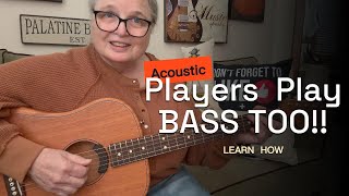 BRING ON THE BASS  Acoustic Guitar TIPS  Learn Four Methods Improve Style Fender Highway [upl. by Llehsyar]