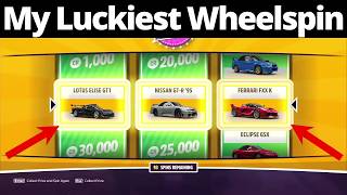 My LUCKIEST Wheelspin In Forza Horizon 5 300 Super Wheelspin Opening [upl. by Atlee180]