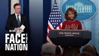 White House holds briefing after Trump and Bidens Oval Office meeting  full video [upl. by Nylinnej]