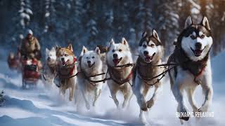 🛷🦮 SLED DOGS Pull RIDE Snow Ambience in Norway  🏂🏻 Dog Sledding Norway Husky Ride Lapland 🐕‍🦺⛄ [upl. by Delahk893]