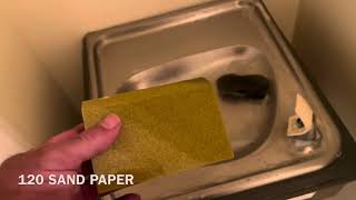 How to Remove Water Stains from Stainless Steel Sink or Water Fountain [upl. by Kcirdnekal]