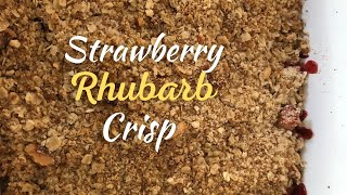 The Best Rhubarb Strawberry Crisp  Easy Strawberry Rhubarb Crumble [upl. by Selhorst]